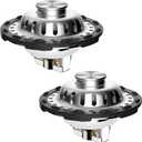 2PACK Universal Bathtub Drain Stopper Shower Hair Catcher Bathroom Sink Strainer, Tub Stopper with Visible Top Strainer, Brass Metal 3 in 1 Pop-up Stopper for Standard 1.1''~2.36'' Hole, Chrome