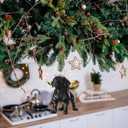 Jetec Angel Dog Memorial Christmas Ornaments for Tree Black Labrador with Gold Wings Hanging Ornament Remembrance Pooch Gifts for Christmas Xmas Loss of Dog