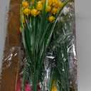 TURNMEON 20 Bundles Artificial Flowers for Outdoors, Spring Grass Camellia Fake Flowers Fern Plants Eucalyptus, UV Resistant No Fade Faux Greenery for Gardens Cemetery Summer Decor(Mixed 6 Styles 2)