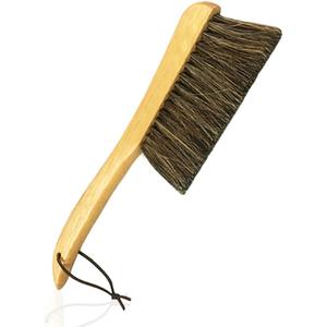 Counter Brush for Furniture Patio Woodworking Drafting Cleaning, Wooden Handle with Horsehair Bristle Bench Brushes, 13 Inches Hand Broom