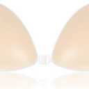 Niidor Adhesive Bra Reusable Strapless Self Silicone Bras Nude