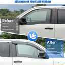 Side Window Rain Guards Visor Deflectors Compatible with Nissan Frontier 2022-2025, Window Deflectors Outside Mount Rain Guards for Car Windows, 2Pcs, Fit for 2 Door