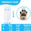 Disposable Dog Booties for Paw Protection - Waterproof, Adjustable Self-Adhesive Straps, 20 Count Dog Shoes for Indoor & Outdoor Use, Walking, Hiking, Pos (M7.5-17.5KG)