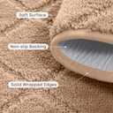 CELION Edged Non-Slip Stair Treads for Wooden Steps (30x8 Inches), 13mm Thick Tufted Carpet Mats, Indoor Stair Runners for Pets & Kids, 100% Polyester TPR Backing No Residue (Beige, 12pc)