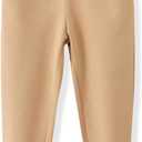 Toddler Boy Girl Cartoon Pattern Sweatpants Cotton Drawstring Elastic Waist Sport Jogger Pants with Pocket Age 2T-7T (4T, Khaki)