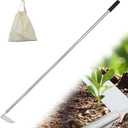 Japanese Weeding Sickle Hoe,Adjustable Long Handle Standing Hoe Graden Tool,Angular Weed Sickle Garden Tool,Action Hoe for Weeding and Planting