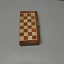 Magnetic Travel Pocket Chess Set - Staunton 7x7 Inch Folding Game Board - Handmade in Fine Rosewood - 2 Players, Age 14+