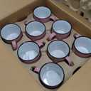 Set of 16 Ceramic Campfire Mugs  15 Oz, Pink  Coffee & Tea Cups for Home, Work, Travel, Camping  Customizable, Great for DIY, Events, Companies