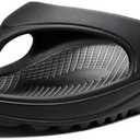 shevalues Orthopedic Sandals for Women Arch Support Recovery Flip Flops Pillow Soft Summer Beach Shoes Black 40