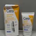 CeraVe Hydrating Mineral Sunscreen SPF 30 with Sheer Tint, Tinted Mineral Sunscreen with Zinc Oxide & Titanium Dioxide, Blends Seamlessly For Healthy Glow, Light, 1.7 Oz