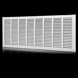 32x12 Return Air Grille(Duct Opening Size),Air Return Vent Cover,Flat Vent Cover,Rejillas De Aire Acondicionado Para Casa,Return Air Grilles,Outer Dimensions:33.75"Wx13.75"H(32"W x 12"H, Duct Opening)