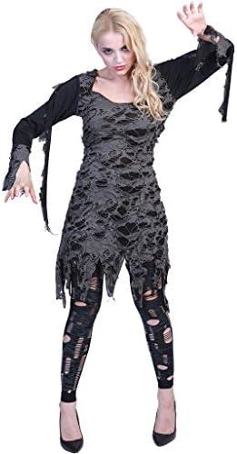 EraSpooky Women Halloween Zombie Living Dead Costume S