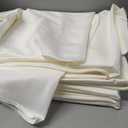 Round Tablecloth 120 Inch Tablecloth 10 Pack Ivory Table Cloths Washable Decorative Polyester TableClothes Cover for Dining Table Banquets Buffet Parties and Wedding