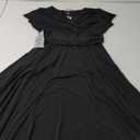 Dressystar Women's V Neck Sleeveless Lace Bridesmaid Dress Wedding Party Gown (Large, Band- Black)