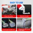 Metal Glue,Muffler Repair kitWaterproof Sealing Epoxy Adhesive, Liquid Metal Filler,The Strongest for Metals Plastics Steel Ceramics Fiberglass