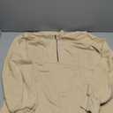 AlvaQ Sweatshirt Dress for Women Fall Winter Casual Long Sleeve Half Zip V Neck Pullover Tunic Tops Mini Dress with Pockets XL