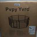 Dog Playpen for Indoor,Outdoor,Yard,RV Camping,24 in 8 Panels Dog Play Pen | Heavy Duty Metal Dog Gate,Anti-Rust Coating Dog Fence Exercise Pen for Puppy and Small Dogs