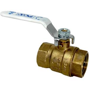 PROCURU 1-Pack 1-Inch Sweat (CxC) Heavy Duty Brass Ball Valve, Full Port, 600 WOG, Certified Safe (3BC100-1P)