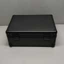 VALUN 160+ 4 ROW Graded Card Storage Box; Durable Sports, PSA Card Storage Box - Organizer Slab for Your Collection - For Baseball, Football, TCG, MTG Cards - Top Loader Design (Black)