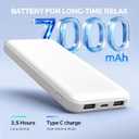 Cordless Heating Pad for Back Pain Relief: 7000mAh Lower Back Massager with 6 Heat 6 Vibration, Portable Heating Pad for Cramps, Birthday Gifts for Women Men Mom Dad (Large)