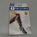 Truform Sheer Compression Stockings, 15-20 mmHg, Women's Knee High Length, 20 Denier, Light Beige, Large