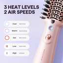 Wavytalk Dual Voltage Hair Dryer Brush for Europe and International Travel, 110V-240V Mini Jet Brush, Ionic Hair Dryer Brush Reduces Damage, Anti-Frizz Straight Hair, Curls and Blowouts, Volumizing