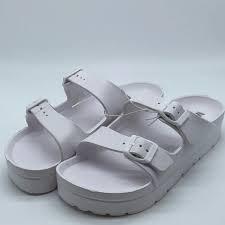 MIA Sandles Slip On Size 9 New White Summer Close 