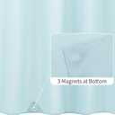 ALYVIA SPRING Extra Long Fabric Shower Curtain Liner Waterproof - 72" x 84", Soft & Lightweight XL Shower Curtain with 3 Magnets, Machine Washable - 72x84, Blue