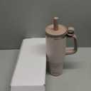 40oz Tumbler with Handle and Dust Proof Cap with Stainless Steel Water Bottle for Best Gifts to Friend,Mom,Her,Birthday,Valentine's Day (Gray)