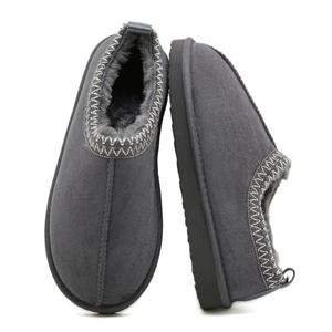 SMajong Women's Fuzzy Slippers Cozy Memory Foam House Shoes Winter Warm Loafer Slippers Indoor, Grey 39