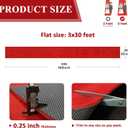 3x30FT Red Carpet Runner for Party, Non-Slip Runner Rug with TPR Rubber Backing, Extra Thick Red Carpet Party Decorations, Aisle Runners for Wedding Ceremony, Prom Proposal, Banquets Decor