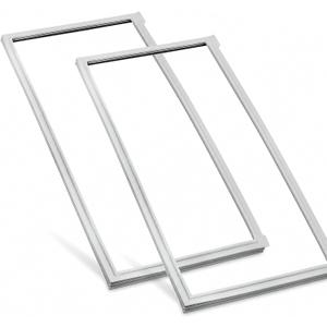 2 Pack W10830055 Refrigerator Door Gasket, Gray, 42.13 x 16.93 Inches