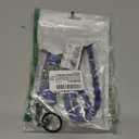 Retractable Keychain, Heavy Duty Badge Holder Reel  Braided Paracord Lanyard with USA Flag, Retractable ID Badge (Black-blue)