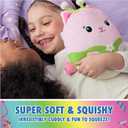 Gabbys Dollhouse Official Kitty Fairy Squishy Plush Toy, Cat Stuffed Animal, Squishy Toys for Ages 1 & Up, Pink/Green, 8