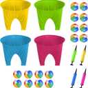 Granny Pants Outdoor Game with 4 Bouncy Balls, Giant Yard Toss Game for Teens & Adults, Hilarious Outdoor Party Relay Game, Team Building Lawn Field Game Set for BBQ, Family Reunion