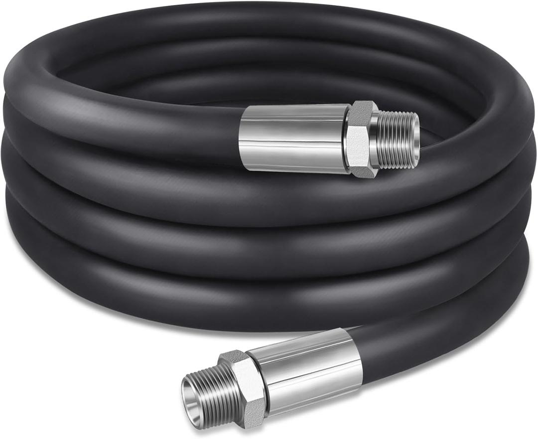Boltigen 10FT 1inch Fuel Transfer Hose, Farm Pump Hose with Male NPT Fittings for Gasoline, Diesel, Biodiesel, Kerosene, Petroleum Oils
