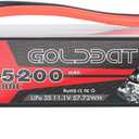 GOLDBAT 5200mAh 3S 11.1V 80C LiPo RC Short Battery Pack with XT60 Connector Softcase for RC Car Truck Quadcopter Airplane Helicopter Boat