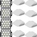 for Shark ZU62 ZU60 Navigator Zero-M Self-Cleaning Brushroll Pet Pro Upright Vacuum Replacement Filter Compare ZU62C NV150 NV151 NV251 NV255 Parts 1238FT60, 4 Filters 8 Foam 8 Felt Kit