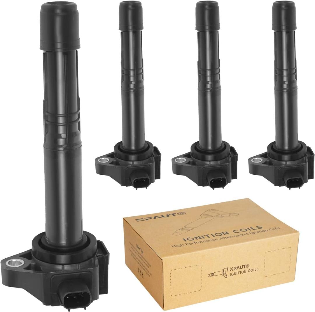 Ignition Coil Pack Replacement for L4 2.4L 2.4 2013 2014 2015 2016 2017 Honda Accord EX LX Sport, 2016-2020 Acura ILX TLX, 2015-2019 Honda CR-V CRV, UF712 C1832 30520-5A2-A01, Set of 4