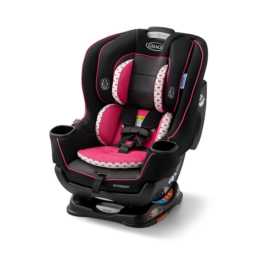 Graco Extend2Fit 2-in-1 Convertible Car Seat, Redmond 2 Modes of Use: Extended Rear (up to 50lbs.) & Forward-Facing Harness; Adjustable Extension Panel, Grows with Your Child, Mfg Date 05/24/2024 