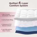 CHERIMOR Queen Air Mattress with Built-in Pump & Luxury Quilted Topper (Washable&Detachable), 20" Raised Comfort, 800lb Support, 4.5 Min Fast Inflate, Blow up Mattress for Guest Camping & Home