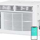 WiFi Enabled 6,000 BTU Window Air Conditioner, Smart Window AC Unit with Remote, Energy Saving, Easy Install Kit, Cools up to 250 Square Feet (6000 BTU, 250 Sq. Ft.)