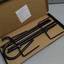 Shepherd Hooks for Outdoor, 1 Pack 62 Inch Bird Feeder Pole with 5 Prongs Base for Hanging Lantern, Hummingbird Feeder, Lightweight Plant, Shepherds Hook for Bird Feeders for Outside