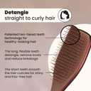 Tangle Teezer Chrome Ultimate Detangler Brush for Wet & Dry Hair, Eliminates Knots & Reduces Breakage for Straight to Curly Hair Types, Chocolate Bronze