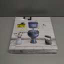 HOMEOART Bathroom Wall Art Bath Tub Painting Picture Bathroom Wall Decor Framed Ready to Hang 12x12inchx3,Deep Blue