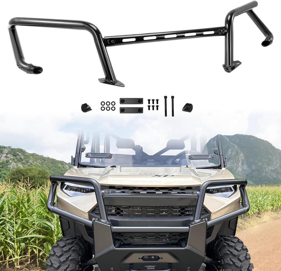 Front Brush Guard Bumper Compatible with Polaris Ranger XP 1000/ Crew XP 1000/ Ranger 1000/ Ranger 1000 XP 2018-2024 Accessories Replace for #2882531 Upper Bumper Protector