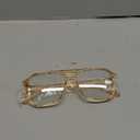 livho Vintage Aviator Blue Light Blocking Glasses, Fashion Oversized Frames with UV Protection Coating, Unisex Design (Transparent Tea Frame)