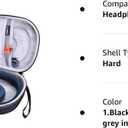 LTGEM Case Compatible with JBL Tune 770NC / 510BT / 720BT / 520BT / 520C / 670NC, for JBL Live 770NC / 670NC / 680NC / 780NC Headphones, Black+Gray
