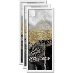 8x20 Picture Frame Set of 3 for Photo Poster Horizontally/Vertically