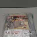 ZOBER Christmas Ornament Storage Box - Stores 64 3" Ornaments, With Dividers - Ornament Organizer Storage Box, Durable Christmas Containers Holder, Dual Zipper - Gray